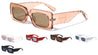 Retro Arrow Pattern Temple Rectangle Wholesale Sunglasses