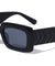 Retro Arrow Pattern Temple Rectangle Wholesale Sunglasses