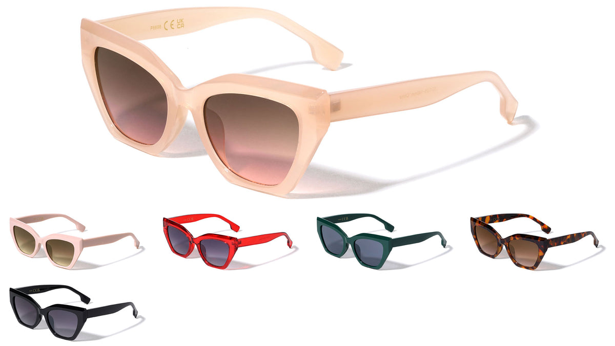 Thick Frame Retro Sharp Cat Eye Wholesale Sunglasses