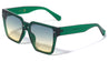 Tapered Temple Geometric Square Wholesale Sunglasses