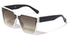 Tapered Temple Geometric Square Wholesale Sunglasses