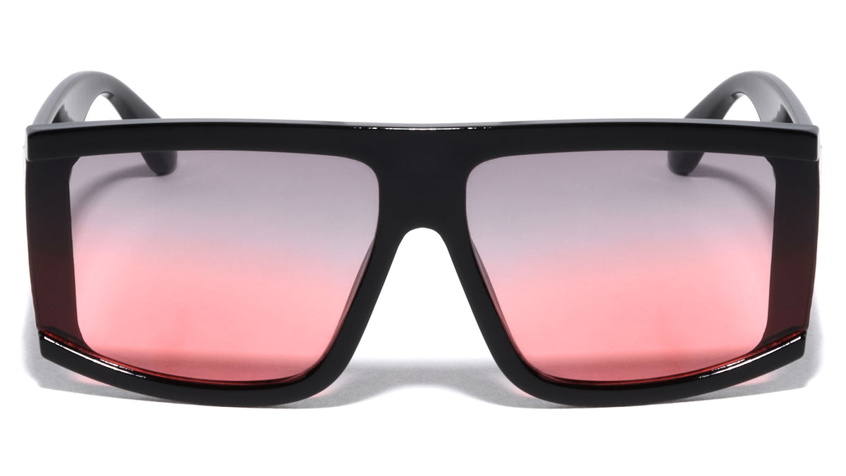 Flat Top Tapered Temple Fashion Rectangle Wholesale Sunglasses