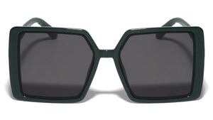 Straight Temple Retro Square Fashion Wholesale Sunglasses