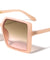 Straight Temple Retro Square Fashion Wholesale Sunglasses
