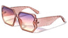Tapered Arrow Pattern Temple Geometric Wholesale Sunglasses