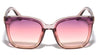 Three Color Bar Hinge Squared Cat Eye Wholesale Sunglasses