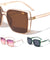 Side Lens Shield Angular Cat Eye Wholesale Sunglasses
