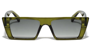 Flat Top Wide Retro Rectangle Cat Eye Wholesale Sunglasses
