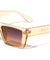 Flat Top Wide Retro Rectangle Cat Eye Wholesale Sunglasses