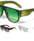 Tapered Flat Top One Piece Shield Lens Wholesale Sunglasses