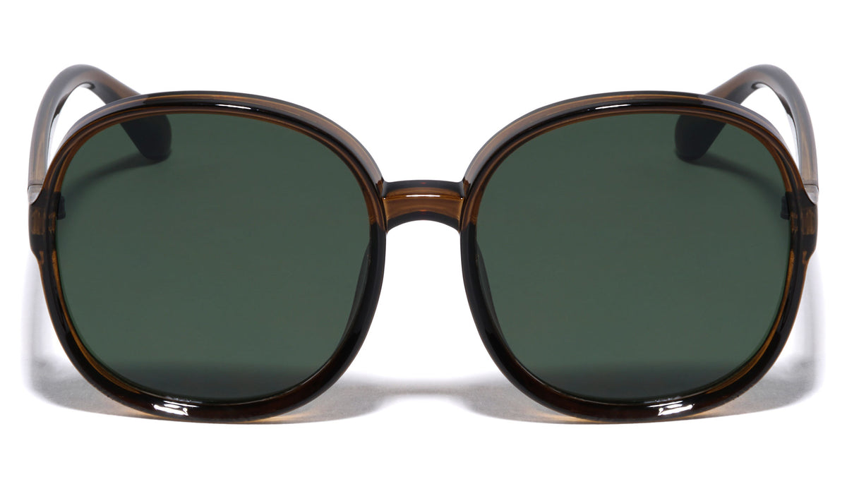 Extended Rim Round Wholesale Sunglasses