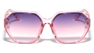 Frontal Pyramid Stud Arrow Pattern Temple Geometric Wholesale Sunglasses