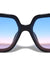 Side Metal Bar Arrow Temple Pattern Oversized Butterfly Wholesale Sunglasses