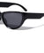 Black Frame Retro Oversized Cat Eye Wholesale Sunglasses