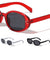 Retro Three Dot Studded Fashion Oval Wholesale Sunglasses
