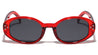 Retro Three Dot Studded Fashion Oval Wholesale Sunglasses
