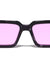 Tapered Segmented Temple Wide Rectangle Wholesale Sunglasses