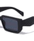 Tapered Segmented Temple Wide Rectangle Wholesale Sunglasses