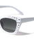 Faux Rhinestone Retro Cat Eye Wholesale Sunglasses