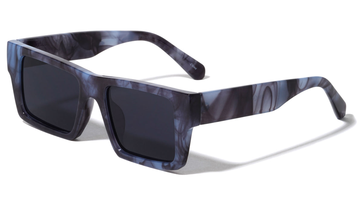 Thick Frame Tapered Temple Square Wholesale Sunglasses