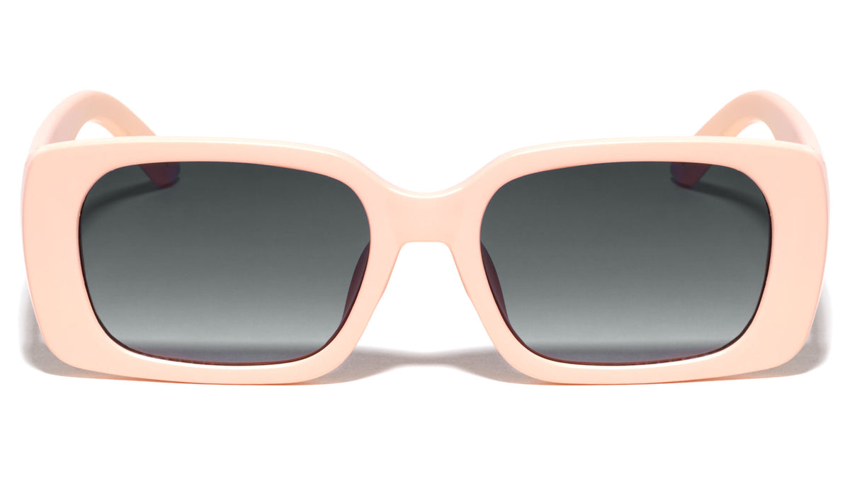 Temple Bars Retro Rounded Rectangle Wholesale Sunglasses