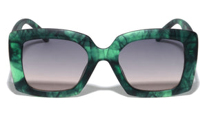 Tapered Temple Fashion Squared Butterfly Wholesale Sunglasses