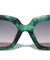 Tapered Temple Fashion Squared Butterfly Wholesale Sunglasses