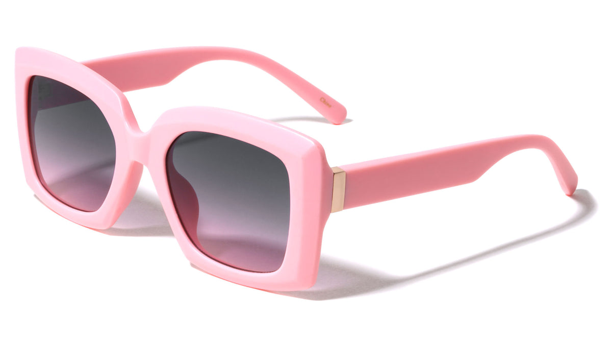 Tapered Temple Fashion Squared Butterfly Wholesale Sunglasses