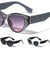 Tapered Temple Rectangle Studs Cat Eye Wholesale Sunglasses
