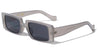 Crystal Color Frame Retro Rectangle Wholesale Sunglasses