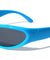 Neon Color Frame Oval Wrap Around Wholesale Sunglasses