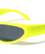 Neon Color Frame Oval Wrap Around Wholesale Sunglasses
