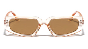 Crystal Color Frame Geometric Cat Eye Wholesale Sunglasses