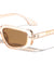 Crystal Color Frame Geometric Cat Eye Wholesale Sunglasses