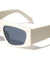 Flat Top Wide Temple Geometric Rectangle Wholesale Sunglasses