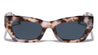 Triangle Temple Cutout Squared Cat Eye Wholesale Sunglasses