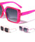 Crystal Color Frame Oversized Square Wholesale Sunglasses