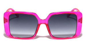 Crystal Color Frame Oversized Square Wholesale Sunglasses