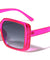 Crystal Color Frame Oversized Square Wholesale Sunglasses