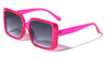 Crystal Color Frame Oversized Square Wholesale Sunglasses