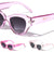 Crystal Color Tapered Temple Retro Cat Eye Wholesale Sunglasses