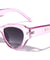 Crystal Color Tapered Temple Retro Cat Eye Wholesale Sunglasses