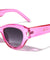 Crystal Color Tapered Temple Retro Cat Eye Wholesale Sunglasses