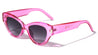 Crystal Color Tapered Temple Retro Cat Eye Wholesale Sunglasses