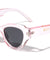 Crystal Color Tapered Temple Retro Cat Eye Wholesale Sunglasses