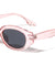 Crystal Color Frame Retro Oval Wholesale Sunglasses