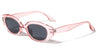Crystal Color Frame Retro Oval Wholesale Sunglasses