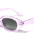 Crystal Color Frame Retro Oval Wholesale Sunglasses