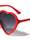 Heart Shape Crystal Color Frame Wholesale Sunglasses