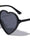 Heart Shape Crystal Color Frame Wholesale Sunglasses